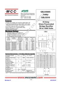 GBJ3506-BP Datasheet Cover