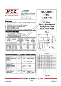 GBJL3510-BP Datasheet Cover