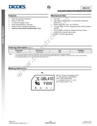 GBL410 Datasheet Cover