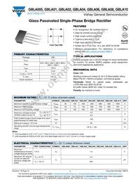 GBLA10-E3/51 Datasheet Cover