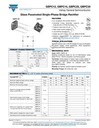 GBPC35005-E4/1 Datasheet Cover