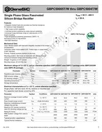 GBPC5004W Datasheet Cover