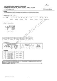 GCM1555C1H121FA16D Datasheet Cover