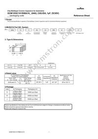 GCM1555C1H1R0BA16D Datasheet Cover