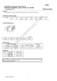 GCM155C71A105ME38D Datasheet Cover