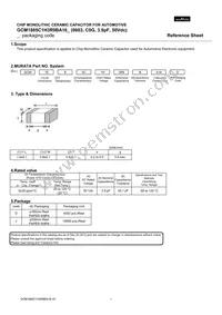 GCM1885C1H3R9BA16D Datasheet Cover