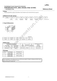 GCM1885C2A271FA16D Datasheet Cover