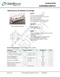 GCMS080A120B1H1 Datasheet Cover