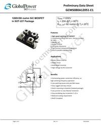 GCMS080A120S1-E1 Datasheet Cover