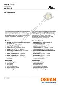 GD CSSRM2.14-ARAT-24-1-700-R18 Datasheet Cover