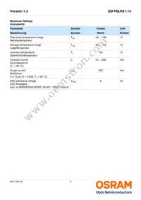 GD PSLR31.13-3T1U-25-1-150-R18 Datasheet Page 3