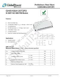 GHIS100A120T2P2 Datasheet Cover