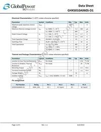 GHXS010A060S-D1 Datasheet Page 2