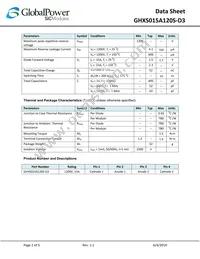 GHXS015A120S-D3 Datasheet Page 2