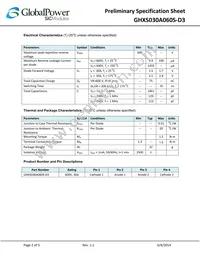 GHXS030A060S-D3 Datasheet Page 2
