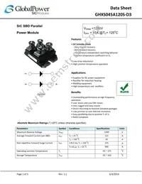 GHXS045A120S-D3 Datasheet Cover