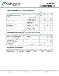 GHXS045A120S-D3 Datasheet Page 2