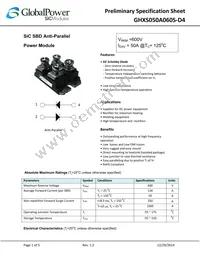 GHXS050A060S-D4 Datasheet Cover