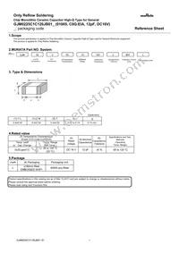 GJM0225C1C120JB01L Datasheet Cover