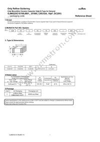 GJM0225C1E100JB01L Datasheet Cover