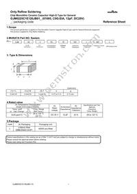 GJM0225C1E120JB01L Datasheet Cover