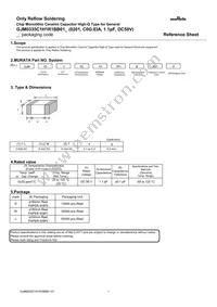 GJM0335C1H1R1BB01D Datasheet Cover