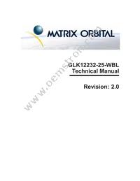 GLK12232-25-WB-E Datasheet Cover