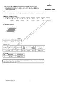 GMA085R71E103MA11T Datasheet Cover