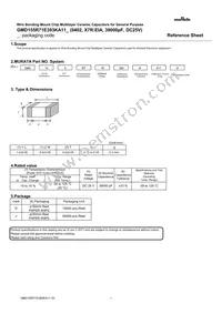 GMD155R71E393KA11D Datasheet Cover