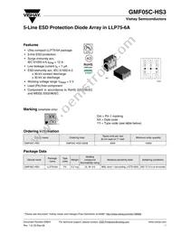 GMF05C-HS3-GS08 Datasheet Cover