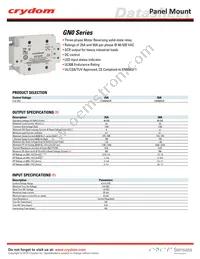 GN050DSR Datasheet Cover