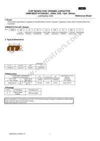 GNM1M25C1H150KD01D Datasheet Cover