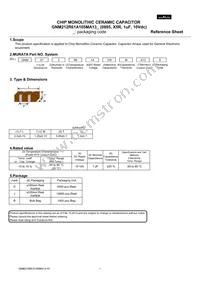 GNM212R61A105MA13D Datasheet Cover