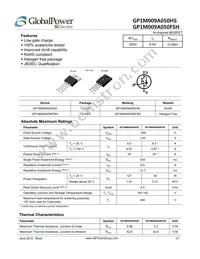 GP1M009A050HS Datasheet Cover