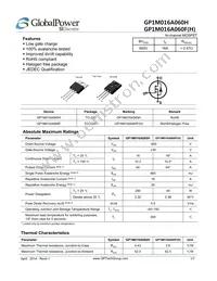 GP1M016A060H Datasheet Cover