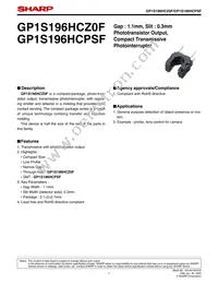 GP1S196HCPSF Datasheet Cover