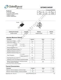 GP2M013A050F Datasheet Cover