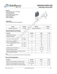 GPA030A135MN-FDR Datasheet Cover
