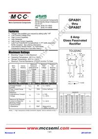 GPA807-BP Datasheet Cover