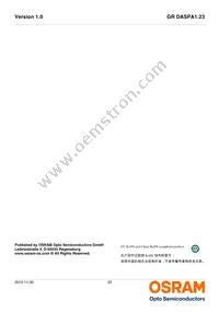 GR DASPA1.23-FSFU-46-1-100-R18 Datasheet Page 22