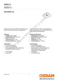 GR DASPA1.23-FUGR-26-1-100-R18 Datasheet Cover