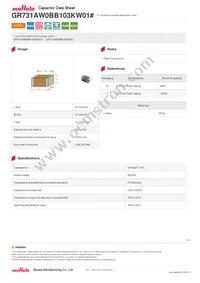 GR731AW0BB103KW01D Datasheet Cover