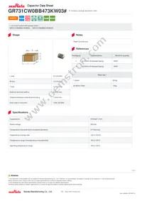 GR731CW0BB473KW03L Datasheet Cover