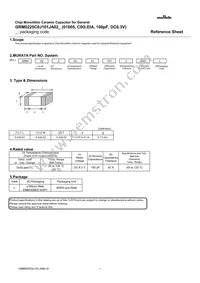 GRM0225C0J101JA02L Datasheet Cover