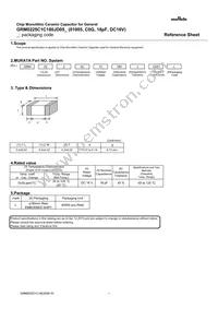 GRM0225C1C180JD01D Datasheet Cover