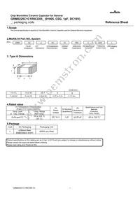 GRM0225C1C1R0CD05L Datasheet Cover
