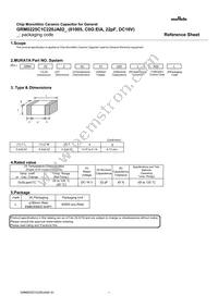 GRM0225C1C220JA02L Datasheet Cover