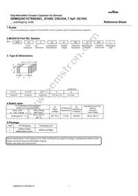 GRM0225C1C7R5DA03L Datasheet Cover