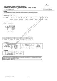 GRM0225C1E101GA02L Datasheet Cover