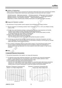 GRM0225C1E180GDAEL Datasheet Page 12